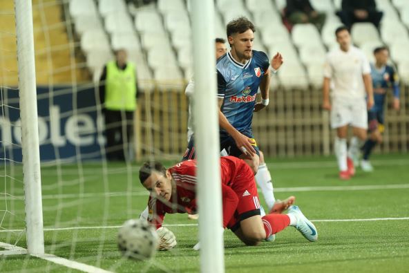 Njegoš Petrović slavi gol protiv Čukaričkog