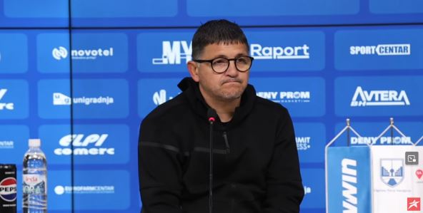 Perica Ognjenović konferencija posle Željezničar Rudar Prijedor