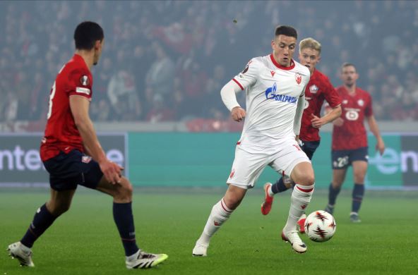 Bruno Duarte na utakmici Lil Zvezda