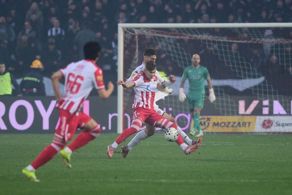 Vasilije Kostov u 178. večitom derbiju Zvezda Partizan
