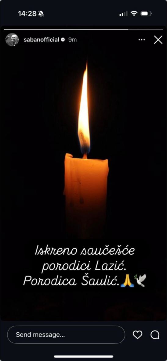 porodica šabana šaulića izjavila saučešće