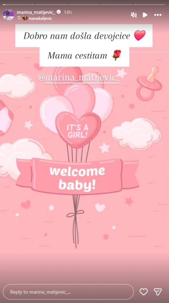 Marina Matijević postala mama