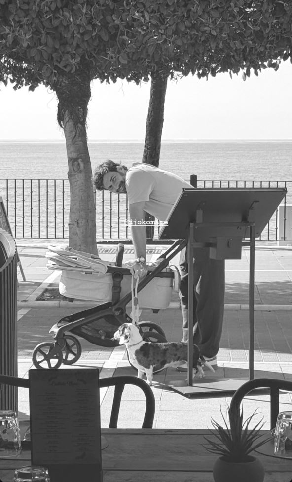 Marko Đoković sa bebom