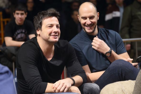 Ermal Kučo i Ivan Zoroski na utakmici u Pioniru