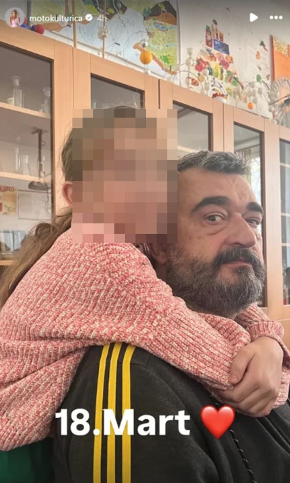 Milorad Milinković sa ćerkom