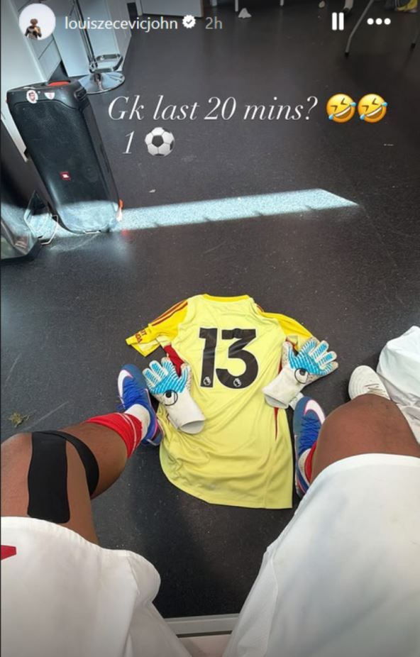 Luis Zečević Džon branio za Arsenal