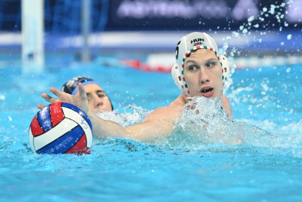Vince Vigvari mađarski vaterpolista na utakmici protiv Srbije