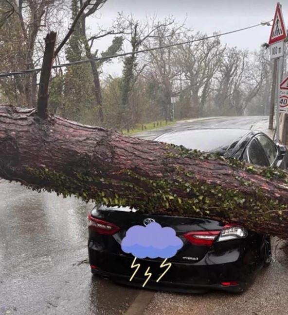 Nikolina Pišek uništen auto