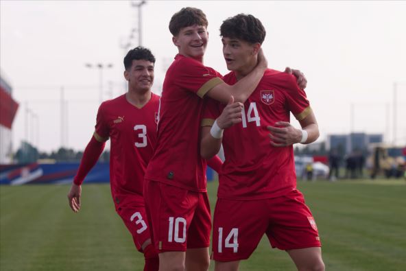 Avdić, Ranković i Vasilić u dresu Srbije.