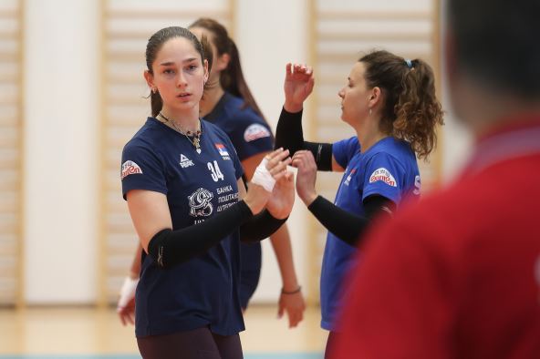 Branka Tica na treningu reprezentacije Srbije