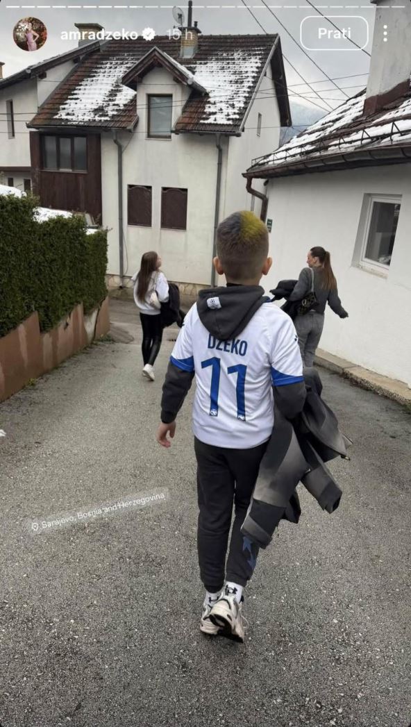 Amra i Edin Džeko deca