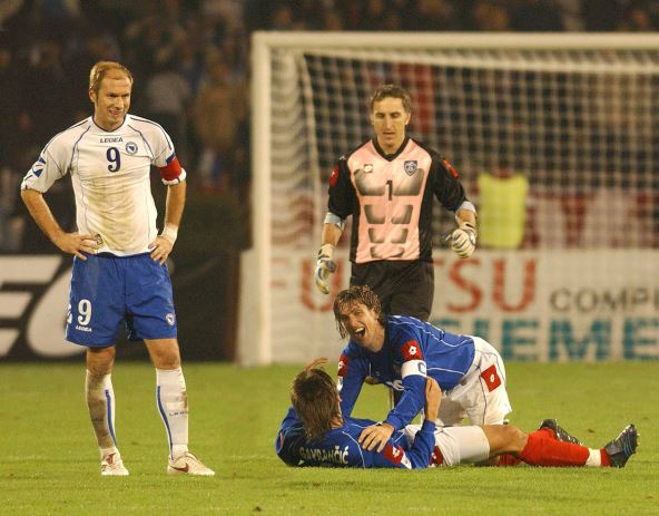 Sergej Barbarez na utakmici protiv Srbije i Crne Gore