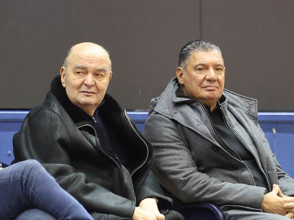 Košarkaški trener Duško Vujošević i košarkaški agent Miško Ražnatović.