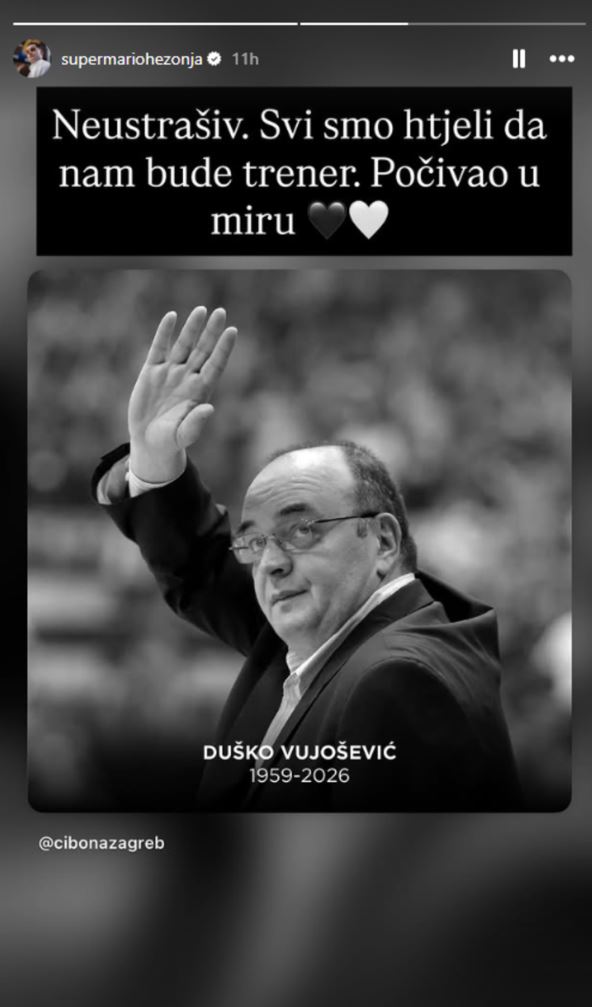 Mario Hezonja posvetio stori Dušku Vujoševiću