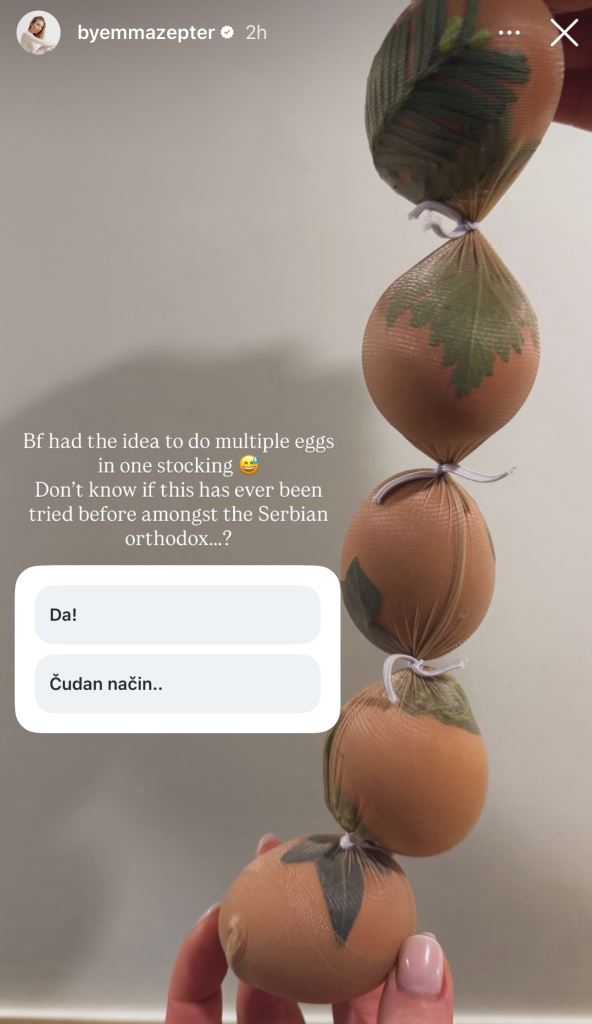 Ema Cepter farba jaja