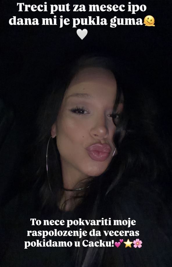 Editi Aradinpvić pukla guma