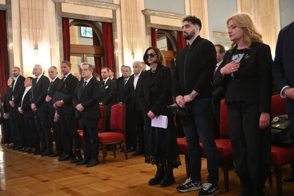 Porodica Duška Vujoševića na komemoraciji