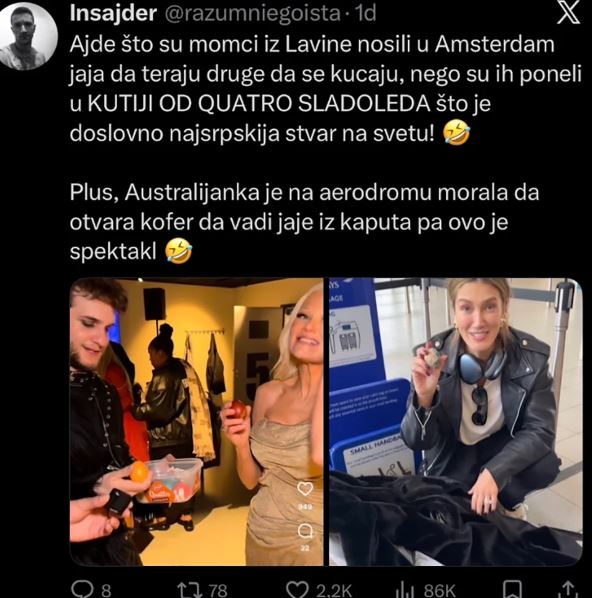 komentari na bend Lavina i jaja