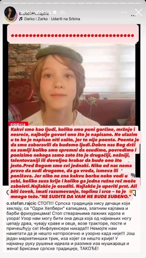 Seka Aleksić objava o viktoru