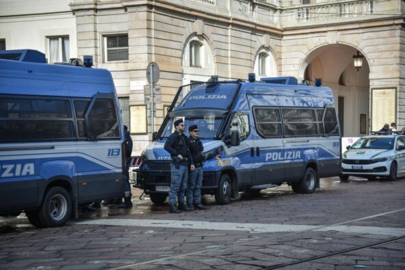 Policija u Milanu dežura na ulici