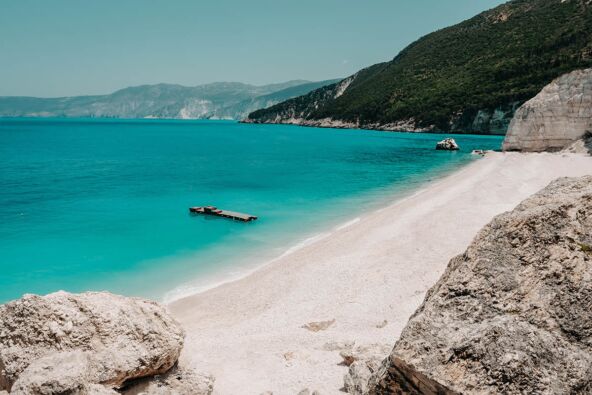 Fteri plaža, Grčka