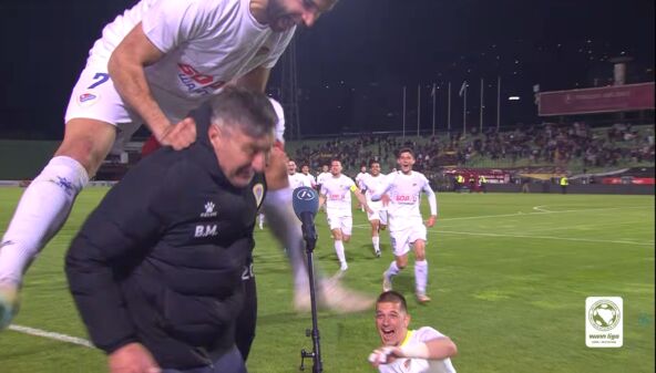 Vinko Marinović daje izjavu posle osvajanja titule na Koševu