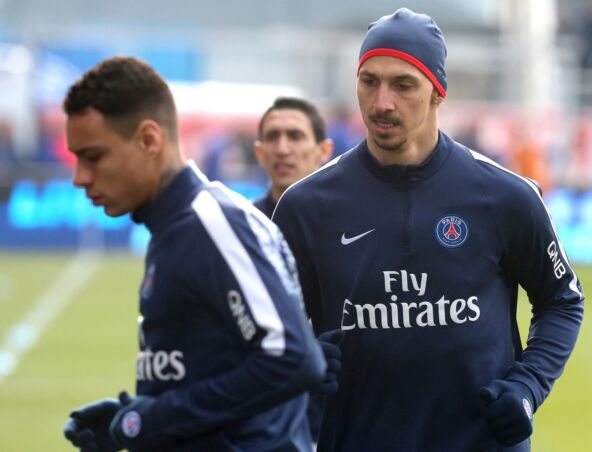 Gregori Van Der Vil i Zlatan Ibrahimović na treningu PSŽ