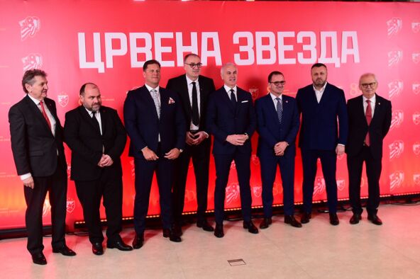 Mijatović i Terzić na rođendanu Crvene zvezde.