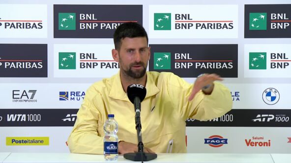 Novak Đoković na konferenciji za medije.