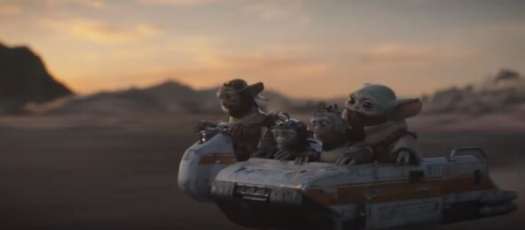 The Mandalorian and Grogu scena