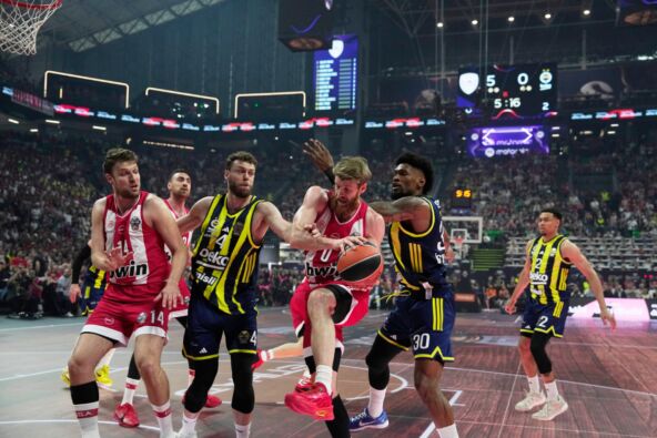 Detalj utakmice Olimpijakos Fenerbahče u polufinalu Evrolige