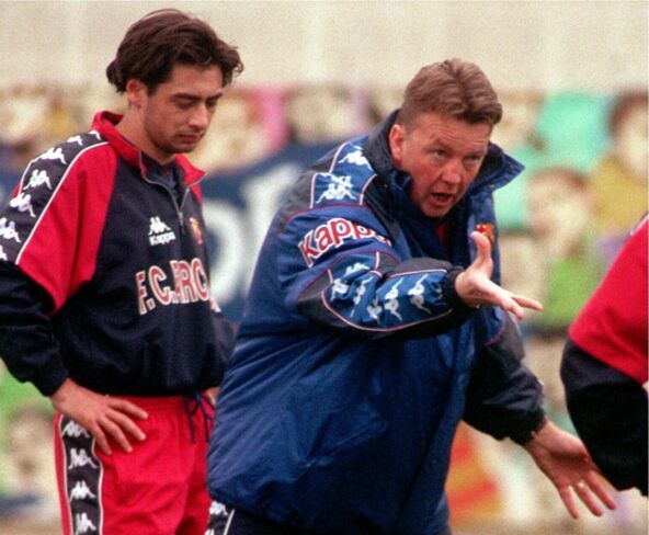 Dragan Ćirić i Luj Van Gal u Barseloni