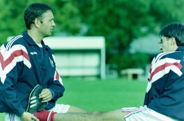 Dragan Ćirić i Siniša Mihajlović se istežu