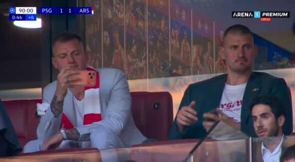 Nikola Jokić sa bratom Nemanjom na finalu Lige šampiona