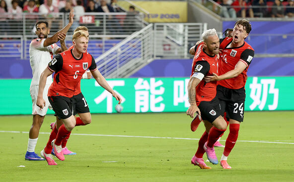 Marko Arnautović slavi gol za Austriju na Svetskom prvenstvu