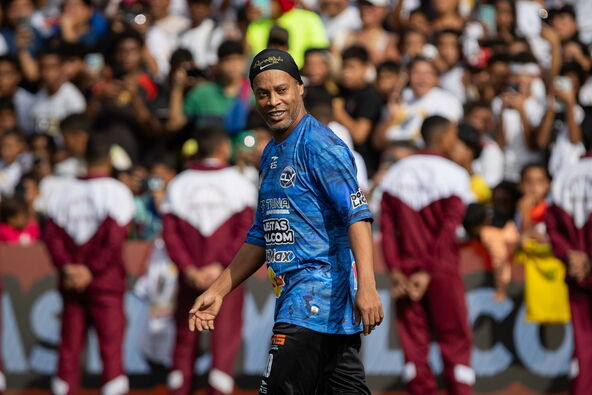 Ronaldinjo igra humanitarnu utakmicu u Venecueli