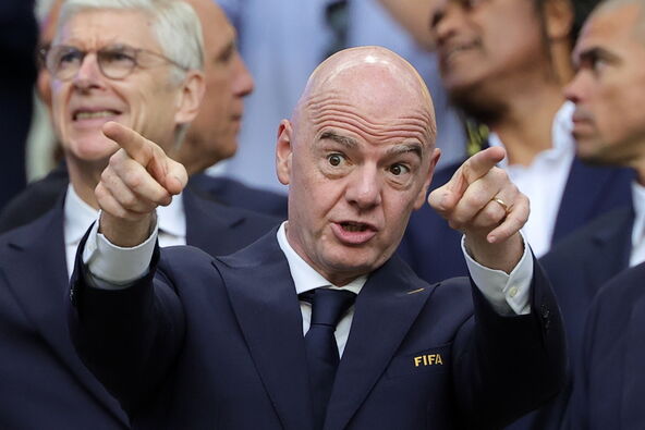 Đani Infantino gestikulira na utakmici Svetskog prvenstva 2026 Škotska - Brazil