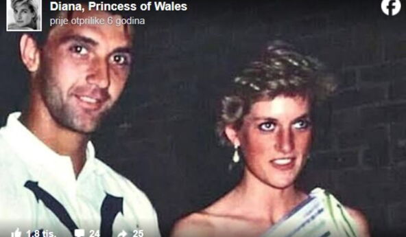 slika Bobe Živojinovića i princeze Dajane