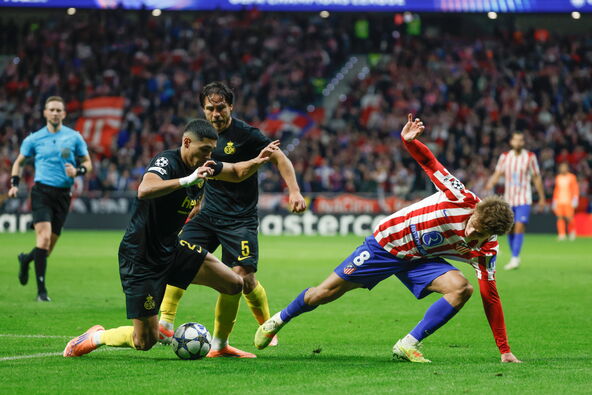 Anan Halaili na utakmici Lige šampiona protiv Atletiko Madrida