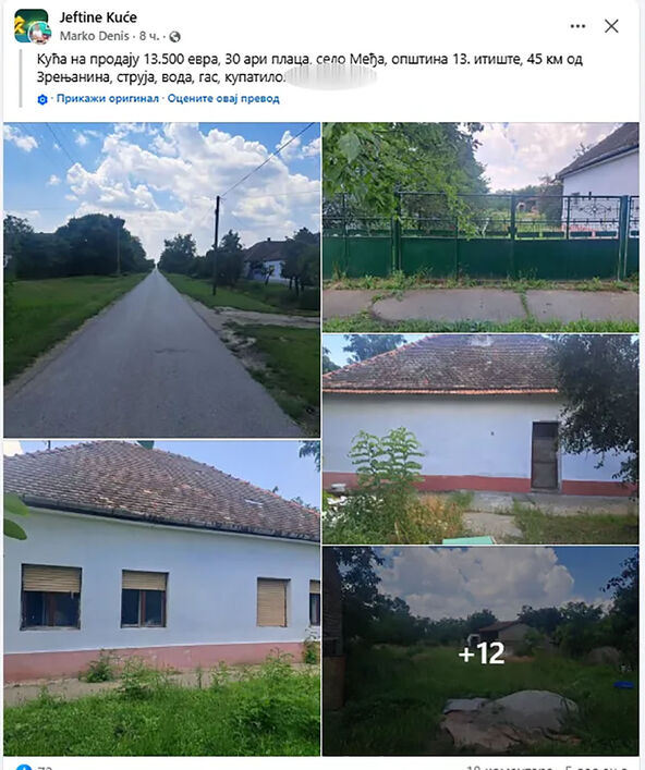 Kuća sa 30 ari placa se prodaje