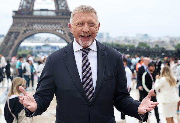 Boris Beker kod Ajfelovog tornja.