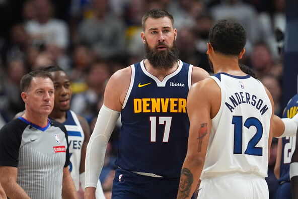 Jonas Valančijunas u svađi sa Kajlom Andersonom na Denver Minesota