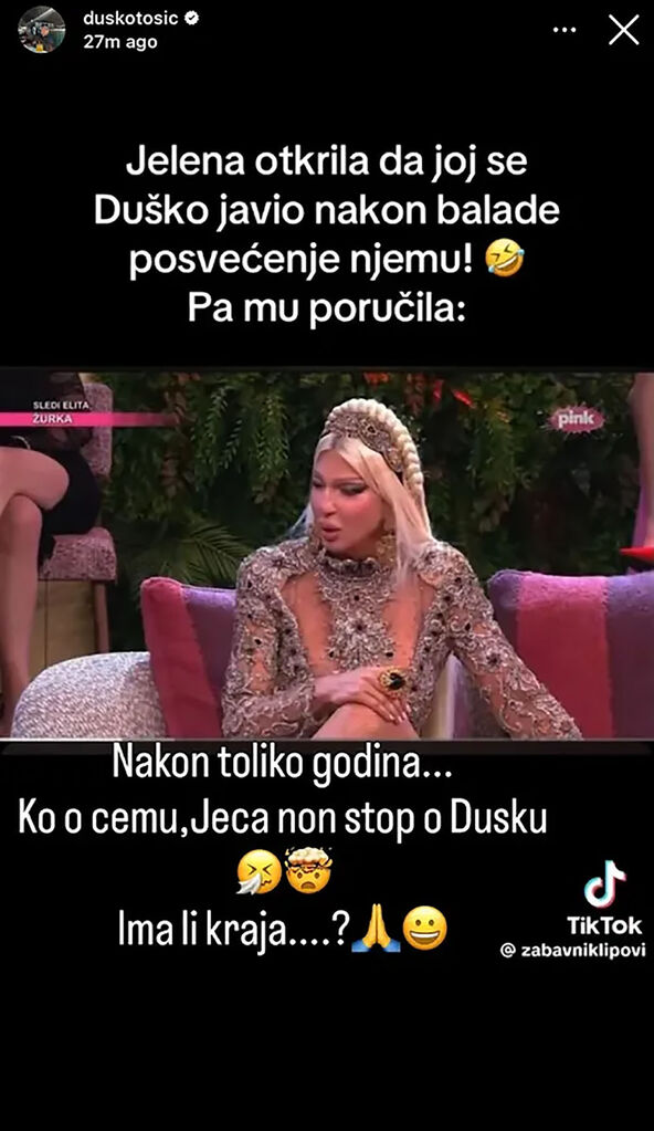 Jelena Karleuša Duško Tošić