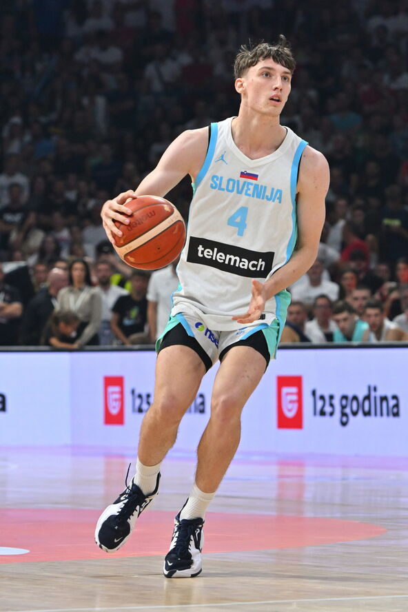 Mark Pađen na utakmici reprezentacije Slovenije protiv Srbije u Beogradskoj areni