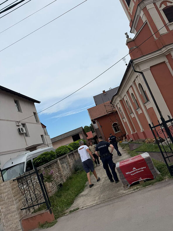 Mesto nesreće u Bečmenu