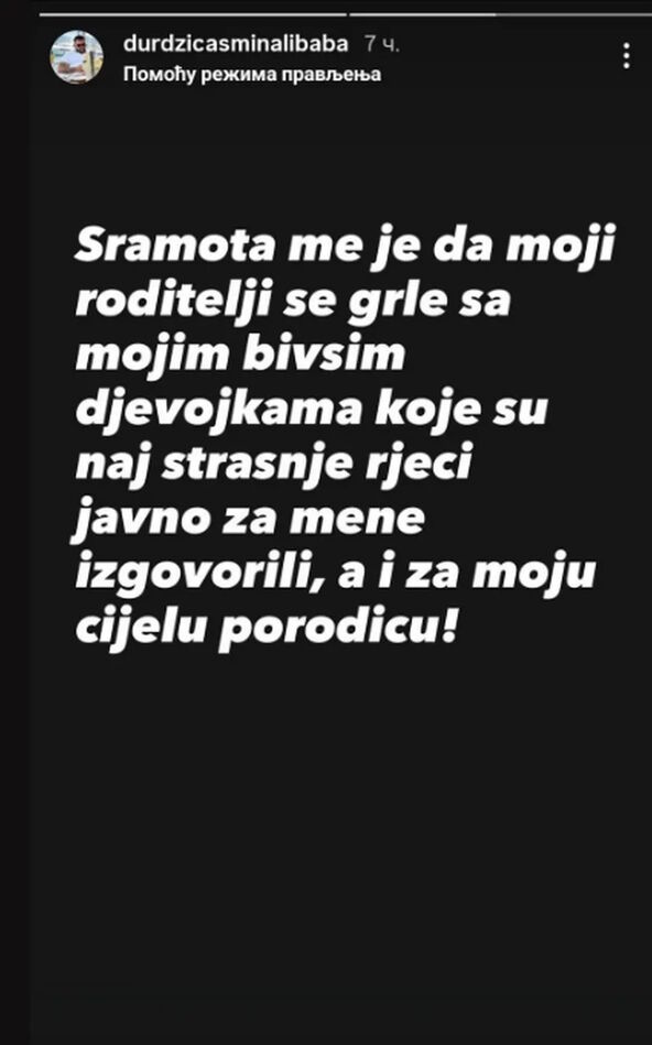 Post asmina durdžića o roditeljima