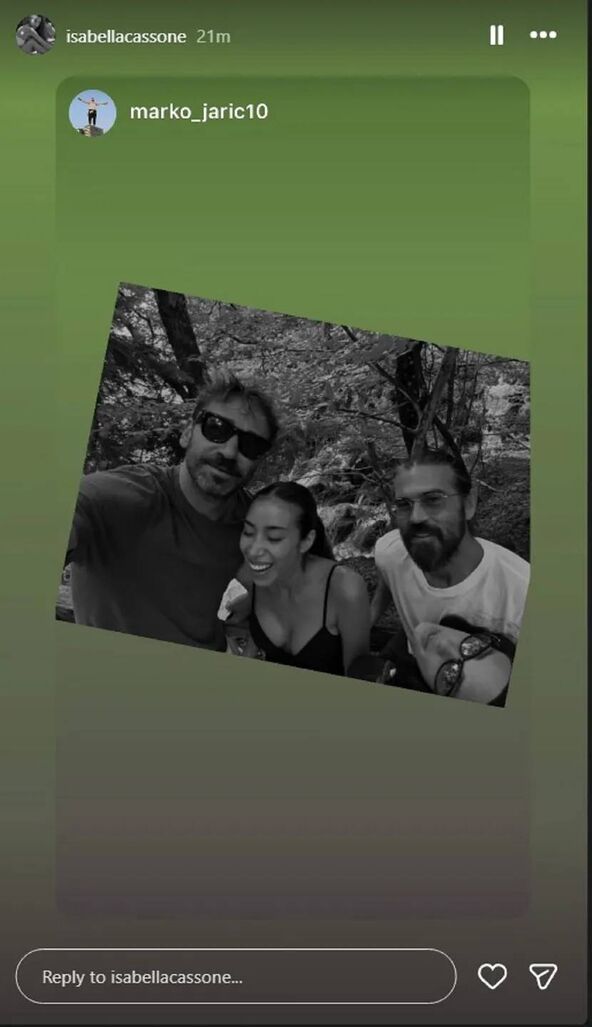 Marko Jarić sa devojkom u Srbiji
