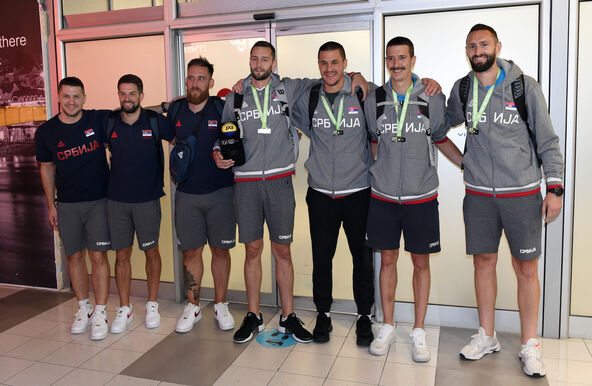 Dejan Majstorović na dočeku na aerodromu