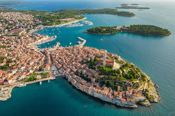 Pogled na Rovinj u Hrvatskoj