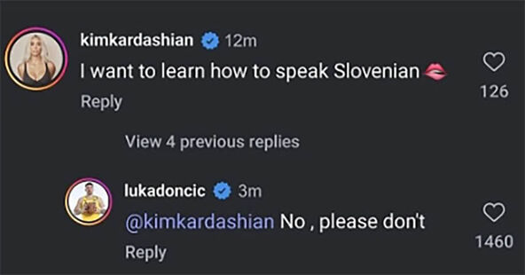 Navodna prepiska Kim Kardašijan i Dončića